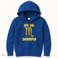 October November Birthday Scorpio Astrology Horoscope Great Gift Kids Hoodie thumb 0
