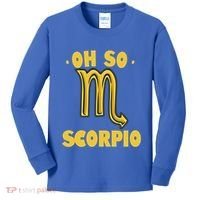 October November Birthday Scorpio Astrology Horoscope Great Gift Kids Long Sleeve Shirt thumb 0