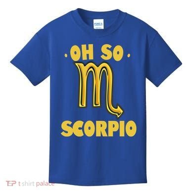 October November Birthday Scorpio Astrology Horoscope Great Gift Kids T-Shirt