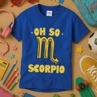 October November Birthday Scorpio Astrology Horoscope Great Gift Kids T-Shirt thumb 3