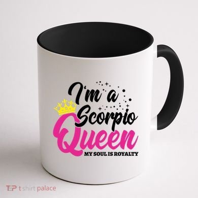 October November Birthday Astrology Scorpio Queen Meaningful Gift Coffee Mug back