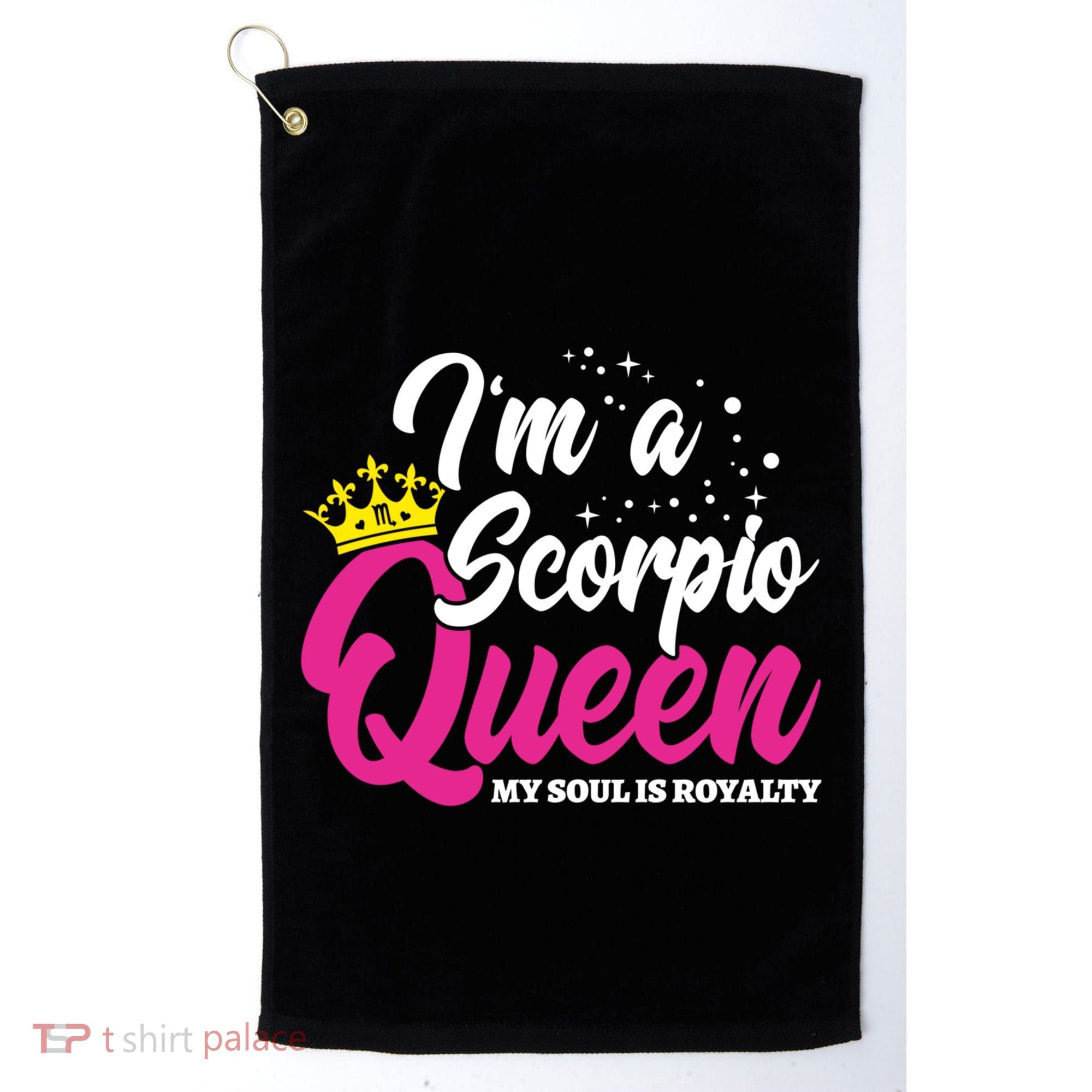 October November Birthday Astrology Scorpio Queen Meaningful Gift Golf Towel