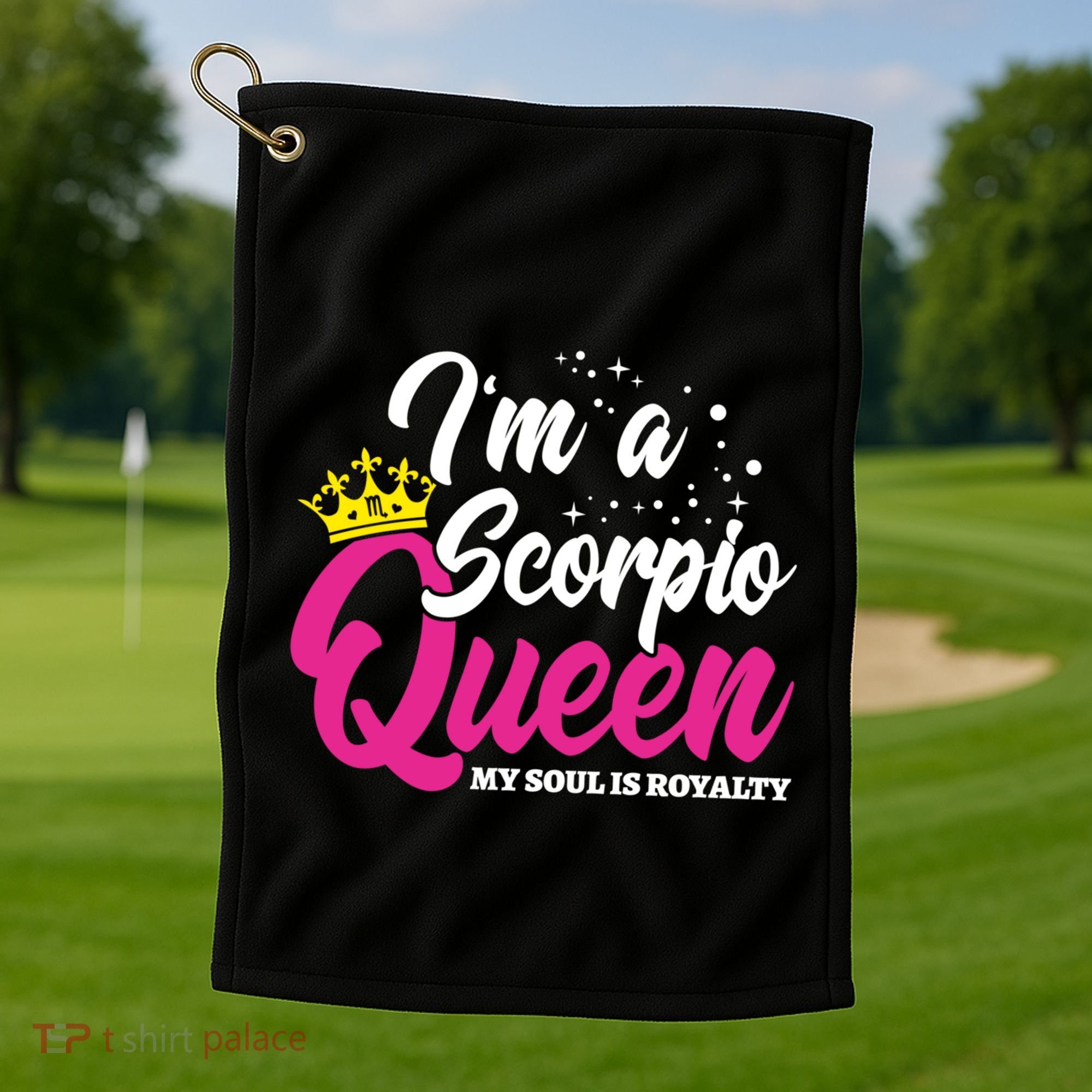 October November Birthday Astrology Scorpio Queen Meaningful Gift Golf Towel