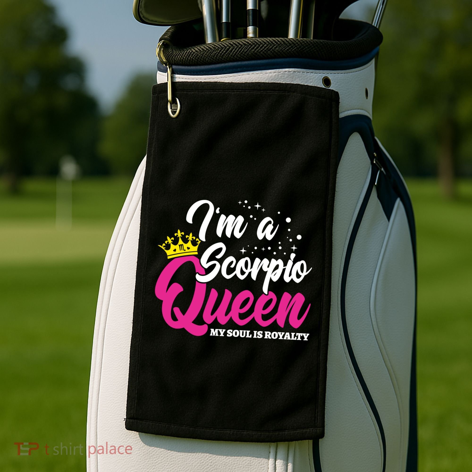 October November Birthday Astrology Scorpio Queen Meaningful Gift Golf Towel