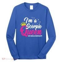 October November Birthday Astrology Scorpio Queen Meaningful Gift Long Sleeve Shirt thumb 0