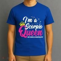 October November Birthday Astrology Scorpio Queen Meaningful Gift T-Shirt thumb 3