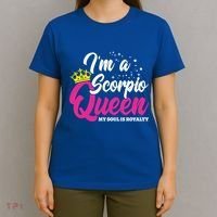 October November Birthday Astrology Scorpio Queen Meaningful Gift T-Shirt thumb 4