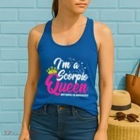 October November Birthday Astrology Scorpio Queen Meaningful Gift Women's Tank Top thumb 2