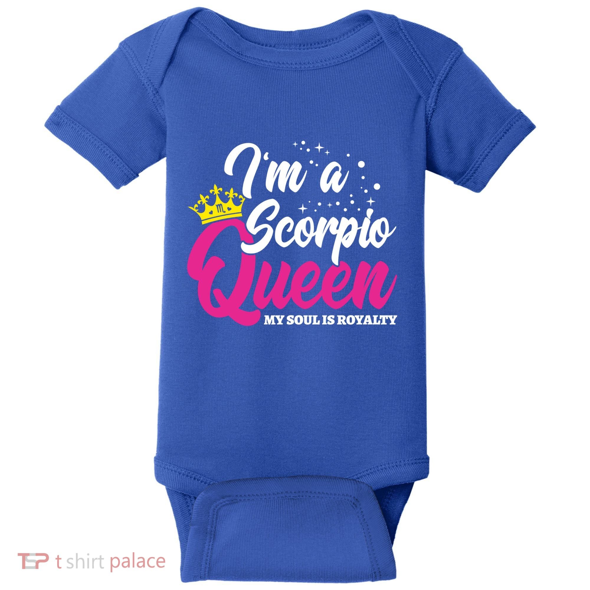 October November Birthday Astrology Scorpio Queen Meaningful Gift Baby Bodysuit