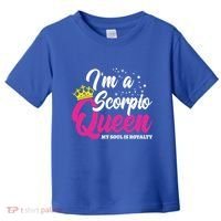 October November Birthday Astrology Scorpio Queen Meaningful Gift Toddler T-Shirt thumb 0