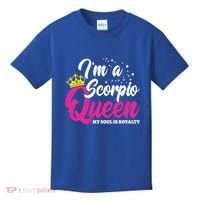October November Birthday Astrology Scorpio Queen Meaningful Gift Kids T-Shirt thumb 0