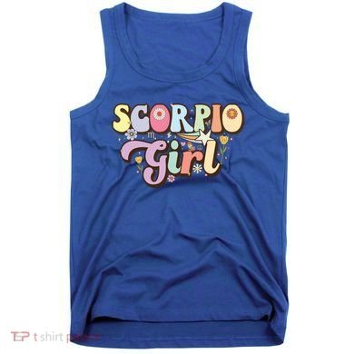 October November Birthday Zodiac Sign Groovy Scorpio Great Gift Tank Top