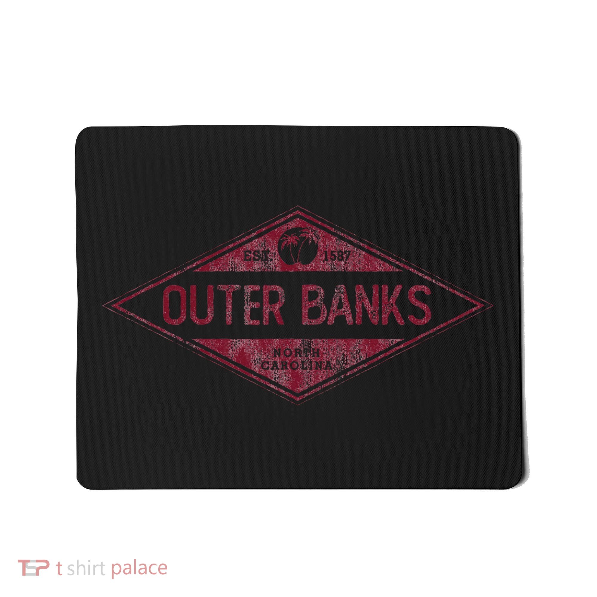 Obx North Carolina Retro Badge Souvenir Mousepad