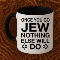 Once You Go Jew Hanukkah Coffee Mug thumb 2