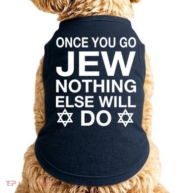 Once You Go Jew Hanukkah Doggie Tank