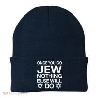 Once You Go Jew Hanukkah Beanie thumb 0