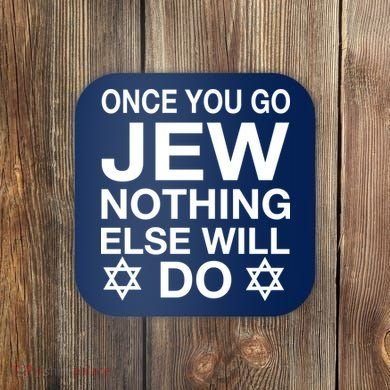 Once You Go Jew Hanukkah Coaster