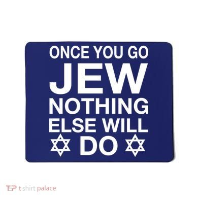 Once You Go Jew Hanukkah Mousepad