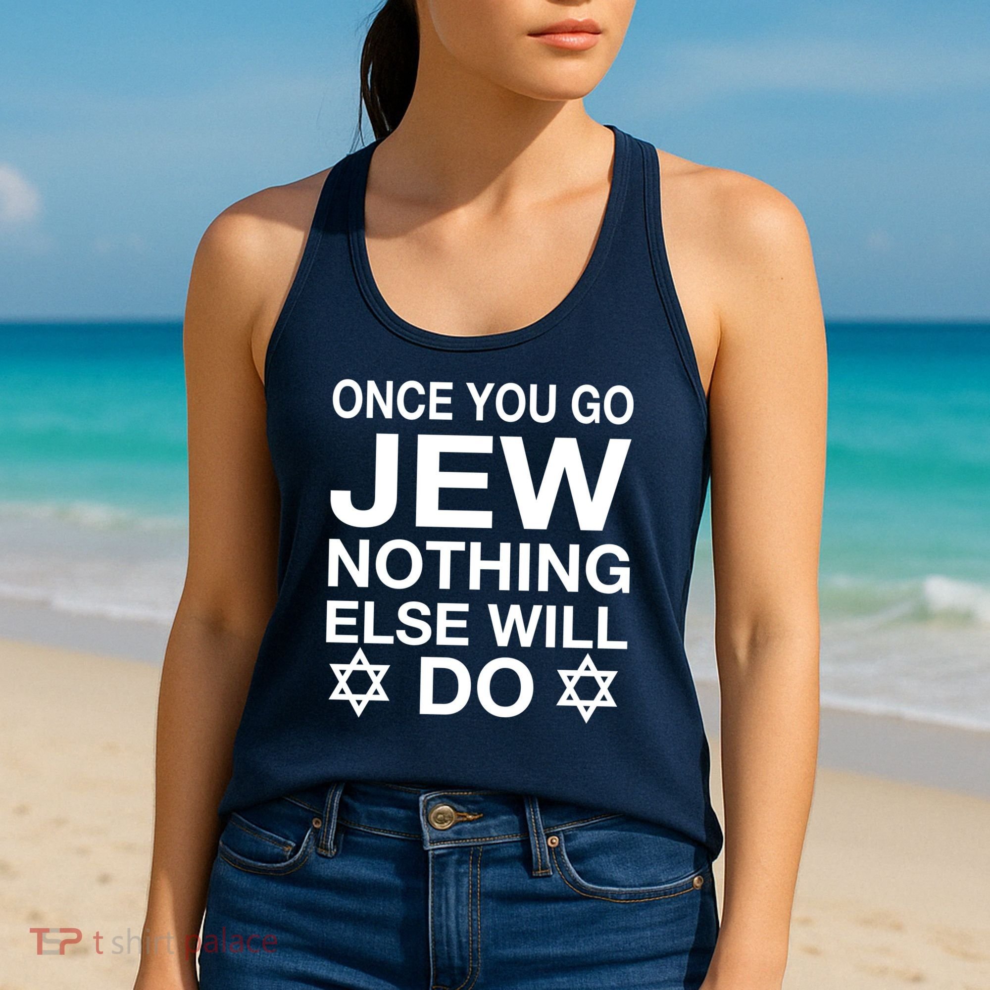 Once You Go Jew Hanukkah Women's Tank Top