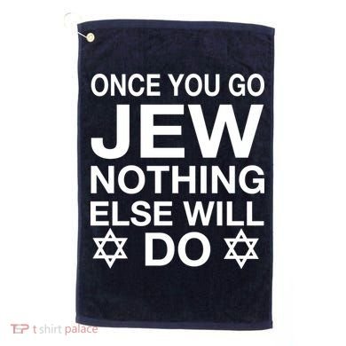 Once You Go Jew Hanukkah Golf Towel