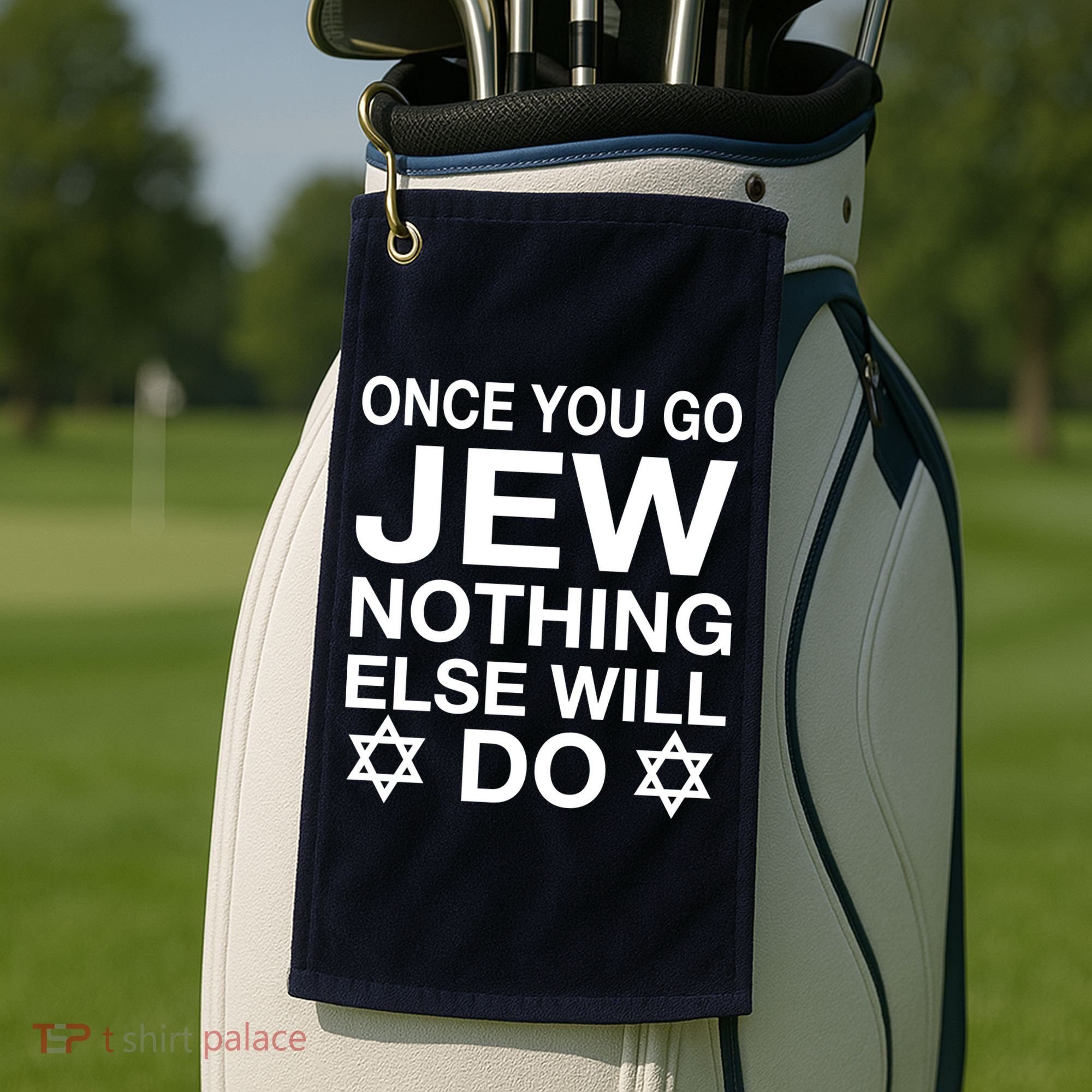 Once You Go Jew Hanukkah Golf Towel