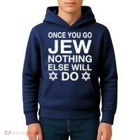 Once You Go Jew Hanukkah Kids Hoodie thumb 4