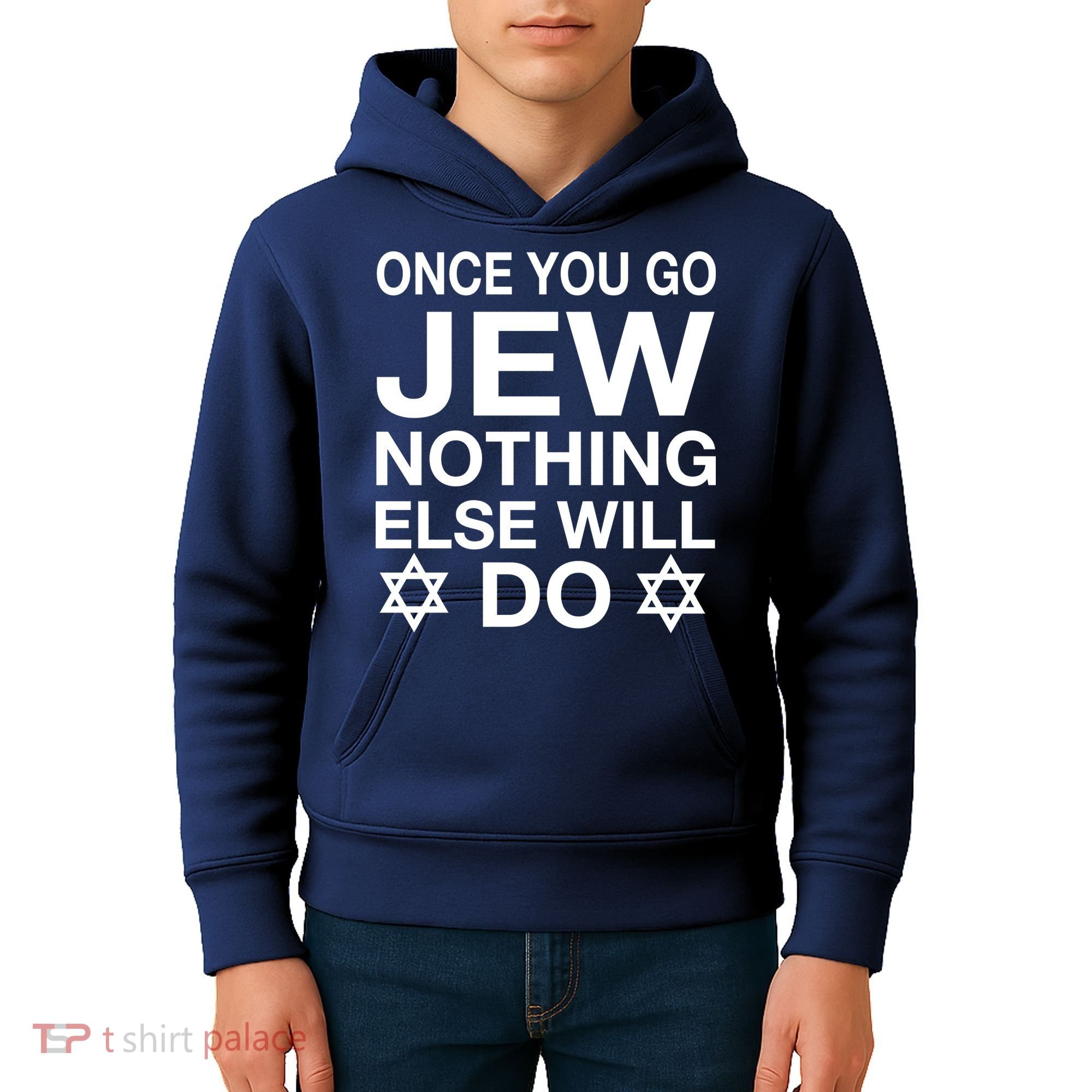 Once You Go Jew Hanukkah Kids Hoodie