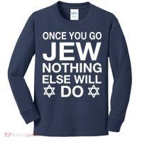 Once You Go Jew Hanukkah Kids Long Sleeve Shirt thumb 0