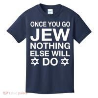 Once You Go Jew Hanukkah Kids T-Shirt thumb 0