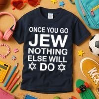 Once You Go Jew Hanukkah Kids T-Shirt thumb 3