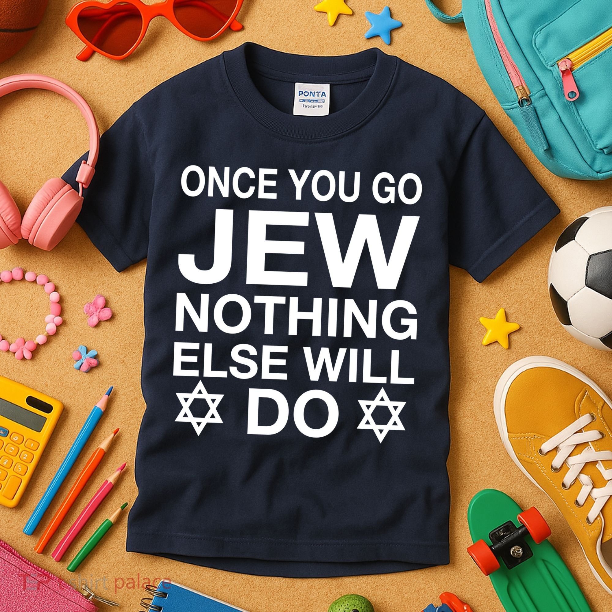 Once You Go Jew Hanukkah Kids T-Shirt