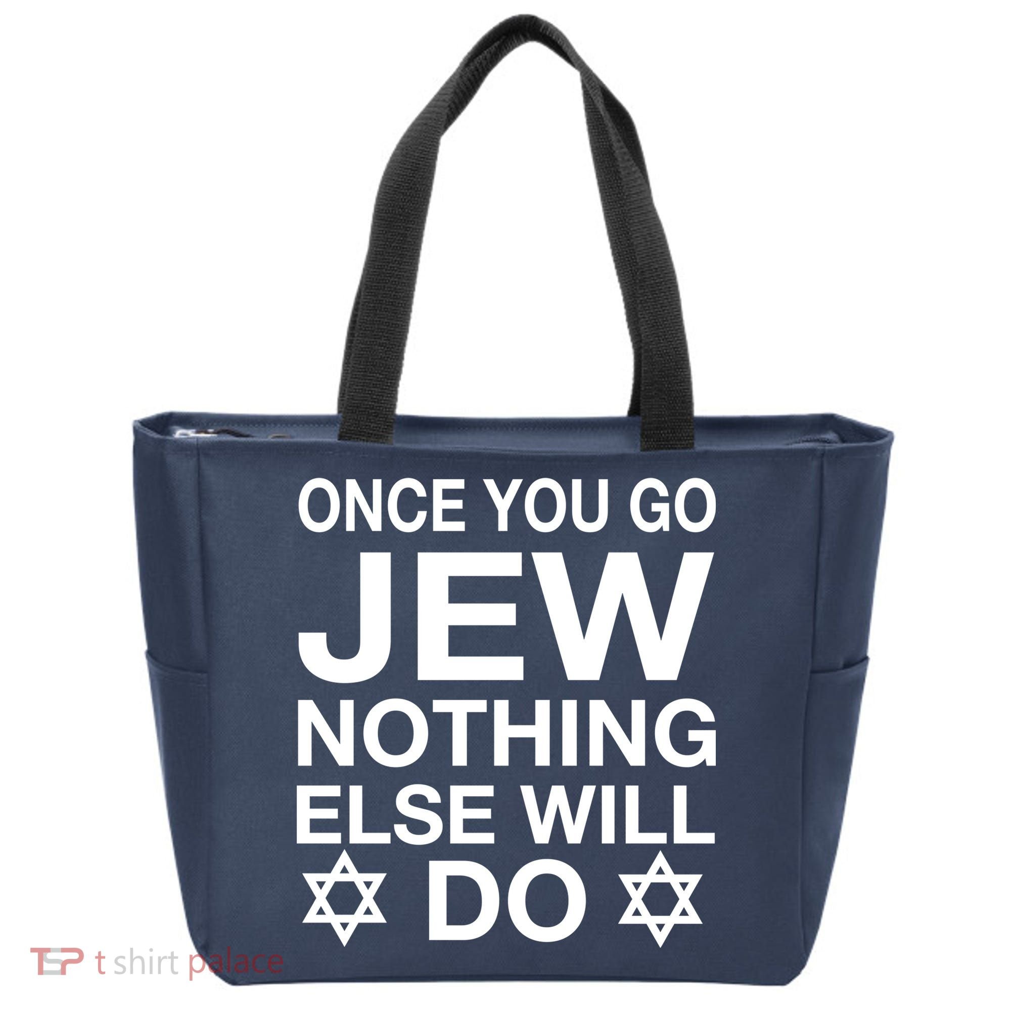 Once You Go Jew Hanukkah Tote Bag
