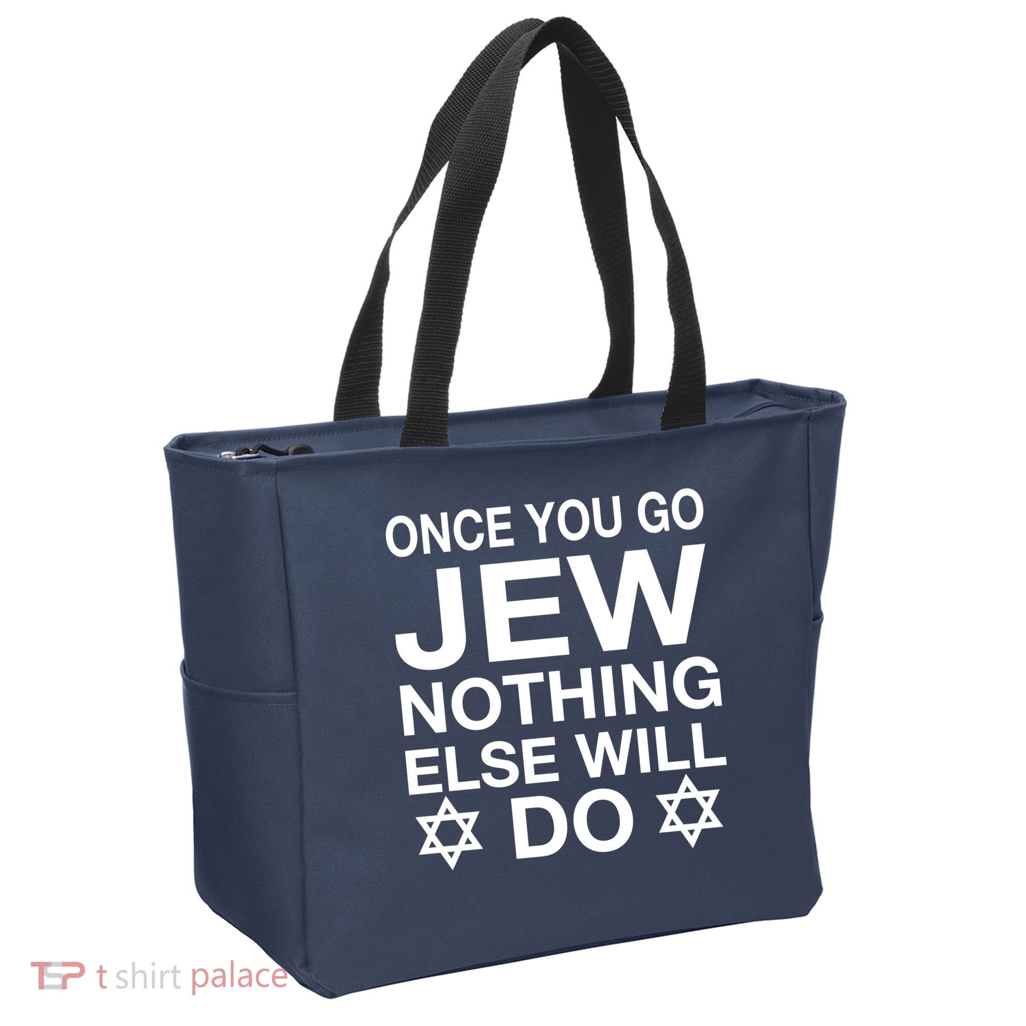 Once You Go Jew Hanukkah Tote Bag