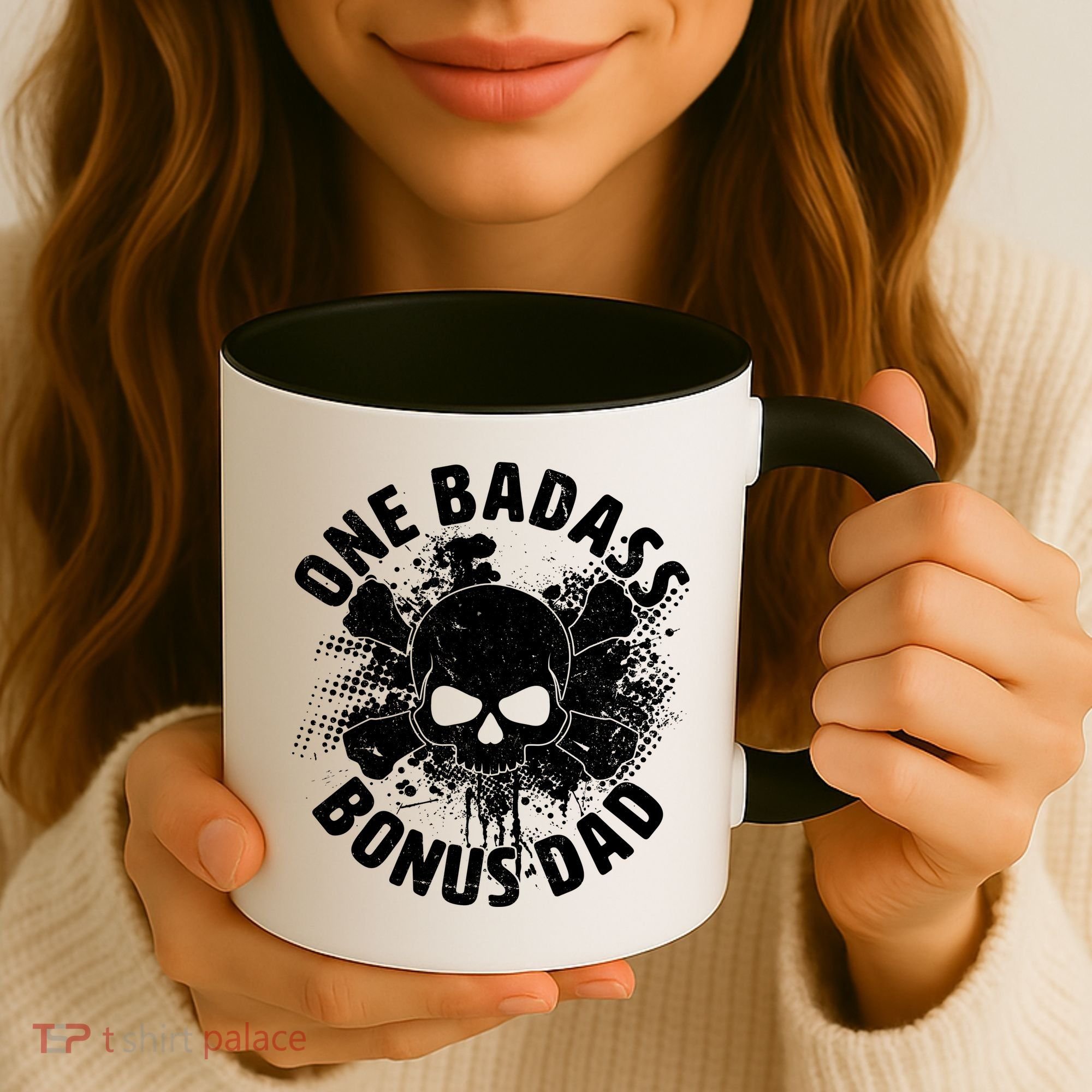 One Badass Bonus Dad Coffee Mug