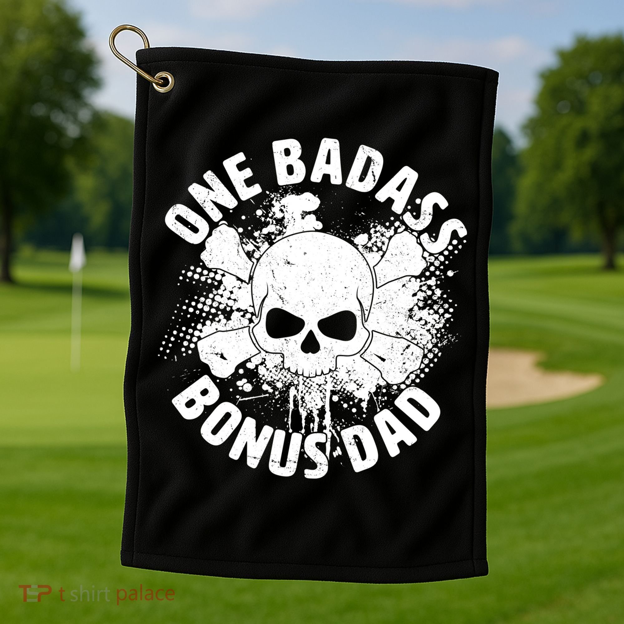 One Badass Bonus Dad Golf Towel