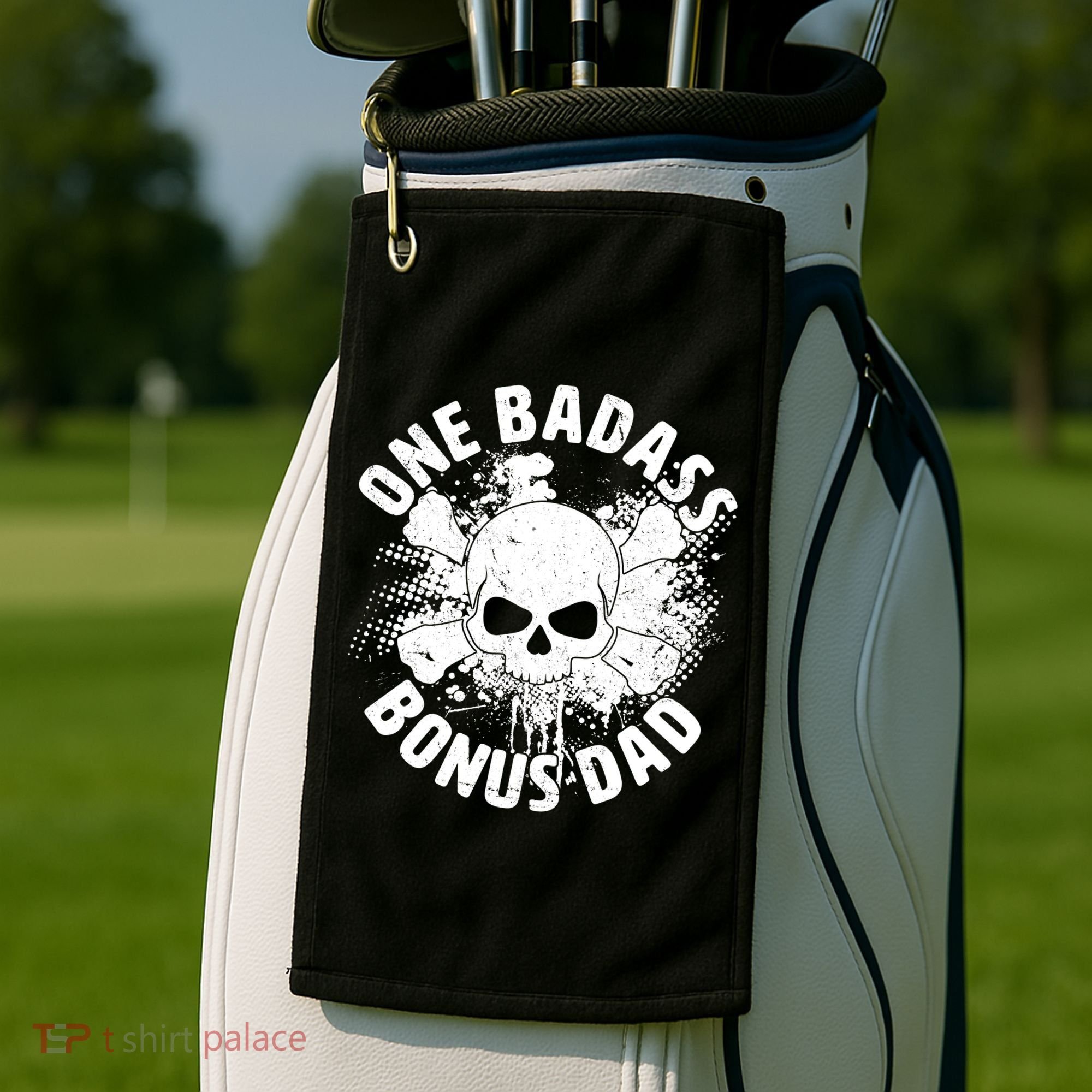 One Badass Bonus Dad Golf Towel