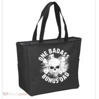 One Badass Bonus Dad Tote Bag thumb 2