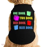 One Book Two Book Red Book Blue Book Doggie Tank thumb 0
