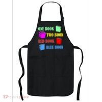 One Book Two Book Red Book Blue Book Apron thumb 0
