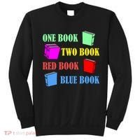 One Book Two Book Red Book Blue Book Sweatshirt thumb 0