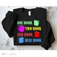 One Book Two Book Red Book Blue Book Sweatshirt thumb 2