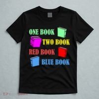 One Book Two Book Red Book Blue Book T-Shirt thumb 5