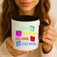 One Book Two Book Red Book Blue Book Coffee Mug thumb 3