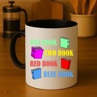One Book Two Book Red Book Blue Book Coffee Mug thumb 4