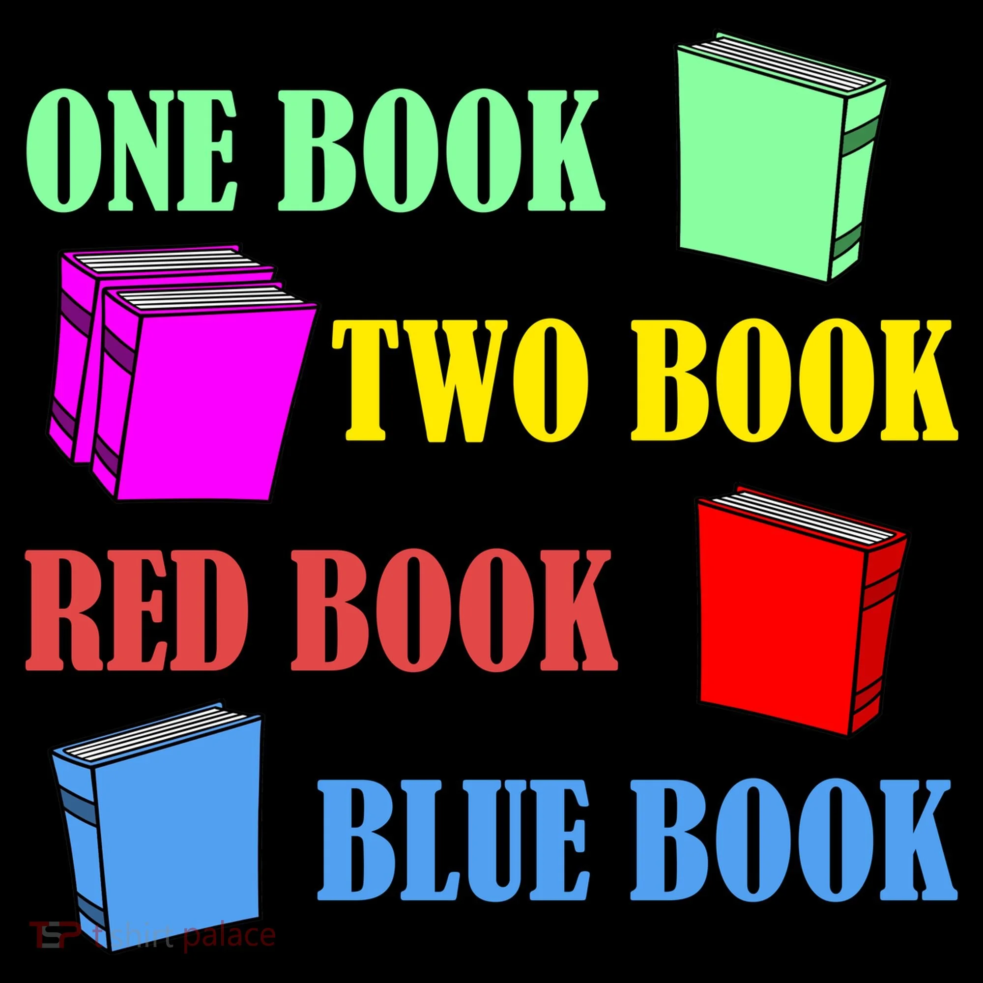 One Book Two Book Red Book Blue Book Coffee Mug