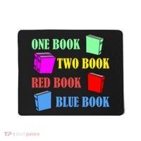 One Book Two Book Red Book Blue Book Mousepad thumb 0