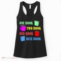 One Book Two Book Red Book Blue Book Women's Tank Top thumb 0