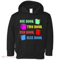 One Book Two Book Red Book Blue Book Toddler Hoodie thumb 0