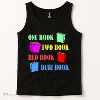 One Book Two Book Red Book Blue Book Tank Top thumb 2