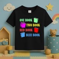 One Book Two Book Red Book Blue Book Toddler T-Shirt thumb 3